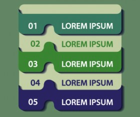 Number banners creative design vector 05