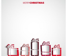 Creative origami christmas elements backgrounds vector 03