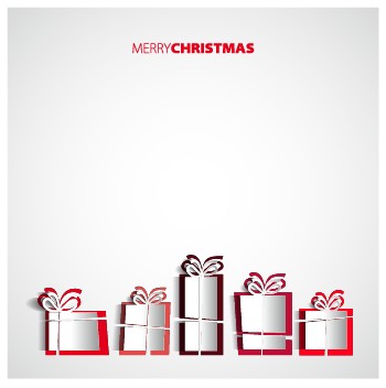 Creative origami christmas elements backgrounds vector 03