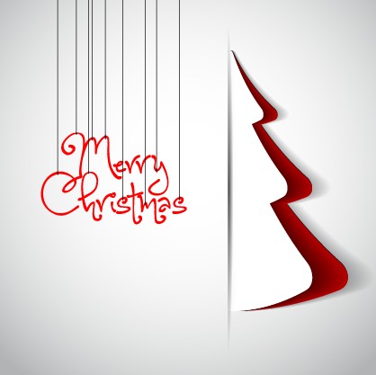 Creative origami christmas elements backgrounds vector 04