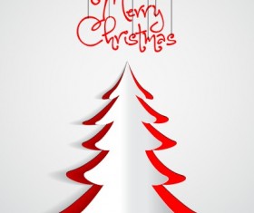 Creative origami christmas elements backgrounds vector 05