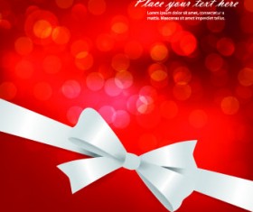 Shiny 2014 Christmas red background vector 01