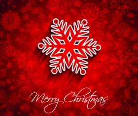 Shiny 2014 Christmas red background vector 02