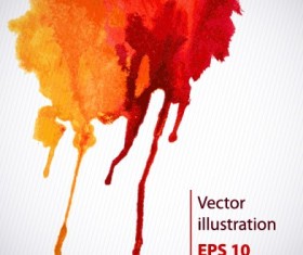 Watercolor abstract background vector set 01