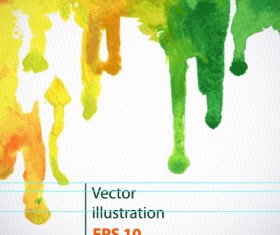 Watercolor abstract background vector set 02