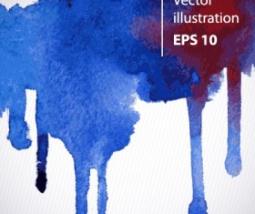 Watercolor abstract background vector set 05