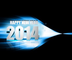 Abstract 2014 New Year vector background 03