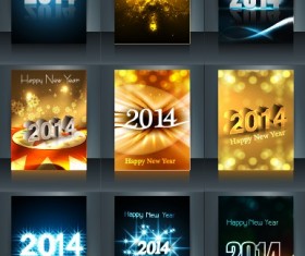 Abstract 2014 New Year vector background 04