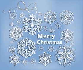 2014 Merry Christmas snowflake background graphics 02