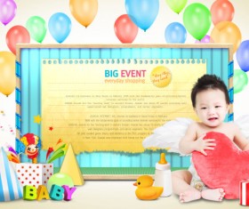 Creative Children Photography psd template 02