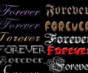 Vintage texture font