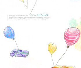 Draw cartoon psd background