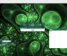 Dream green style psd desktop background