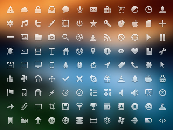 Small fine web icons graphics