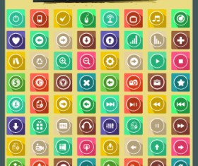 72 Kind website vector icons