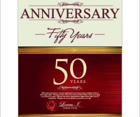 Anniversary celebrating illustration design vector 01
