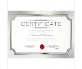 Best Certificate template design vector 04