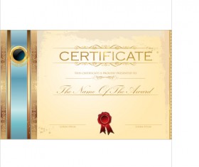 Best Certificate template design vector 05