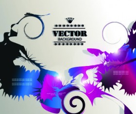 Brilliant dynamic elements vector background 01