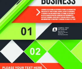 Business infographic brochure cover vector 01