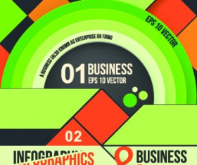 Business infographic brochure cover vector 04