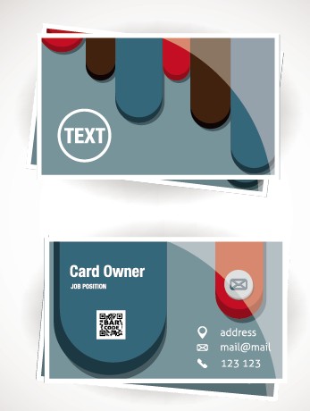 Modern business cards creative vector 05