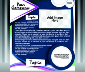 Business style cover design elements vector 02