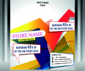 Business style cover design elements vector 03