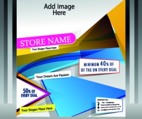 Business style cover design elements vector 04