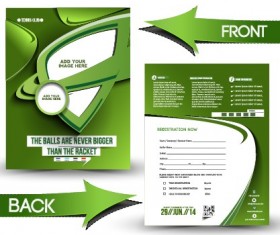 Business flyer and cover brochure design vector 08