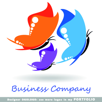 Modern business logos creative design vectors 02