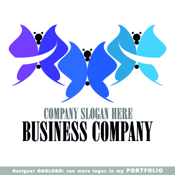 Modern business logos creative design vectors 03