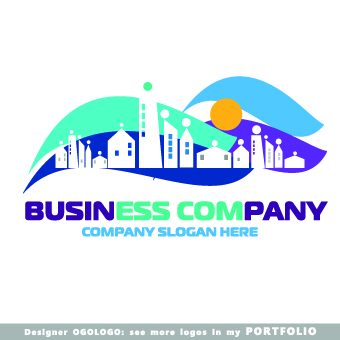 Modern business logos creative design vectors 06