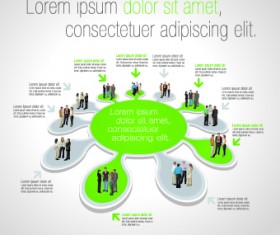 Business people infographics elements vector 02