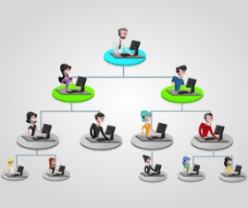 Business people infographics elements vector 05