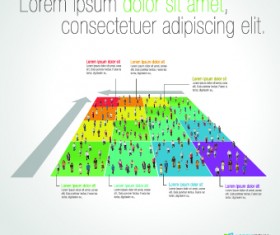 Business people infographics elements vector 06