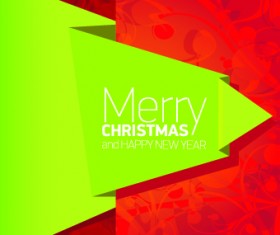 2014 Christmas creative origami background vector 01