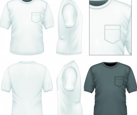 Men clothes design template vector set 01