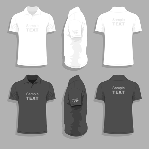 Men clothes design template vector set 10