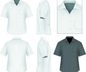 Men clothes design template vector set 02