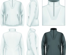 Men clothes design template vector set 03