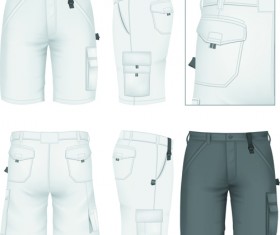 Men clothes design template vector set 05