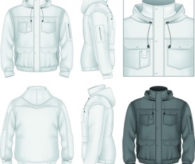 Men clothes design template vector set 06