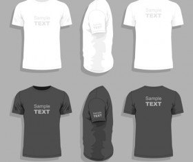 Men clothes design template vector set 08