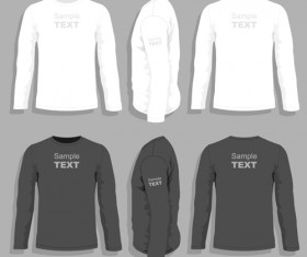 Men clothes design template vector set 09