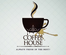Coffee house menu cover elements vector 01