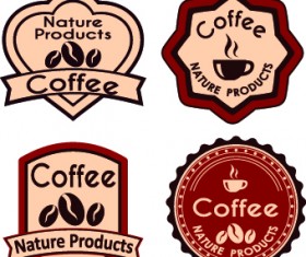 Best vintage coffee labels vector 02