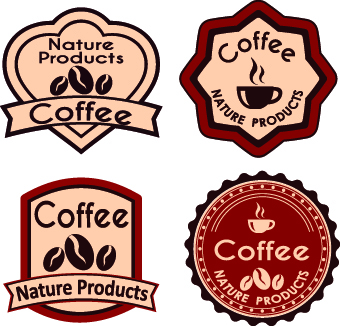 Best vintage coffee labels vector 02