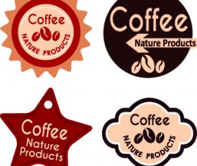 Best vintage coffee labels vector 03