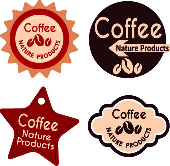 Best vintage coffee labels vector 03